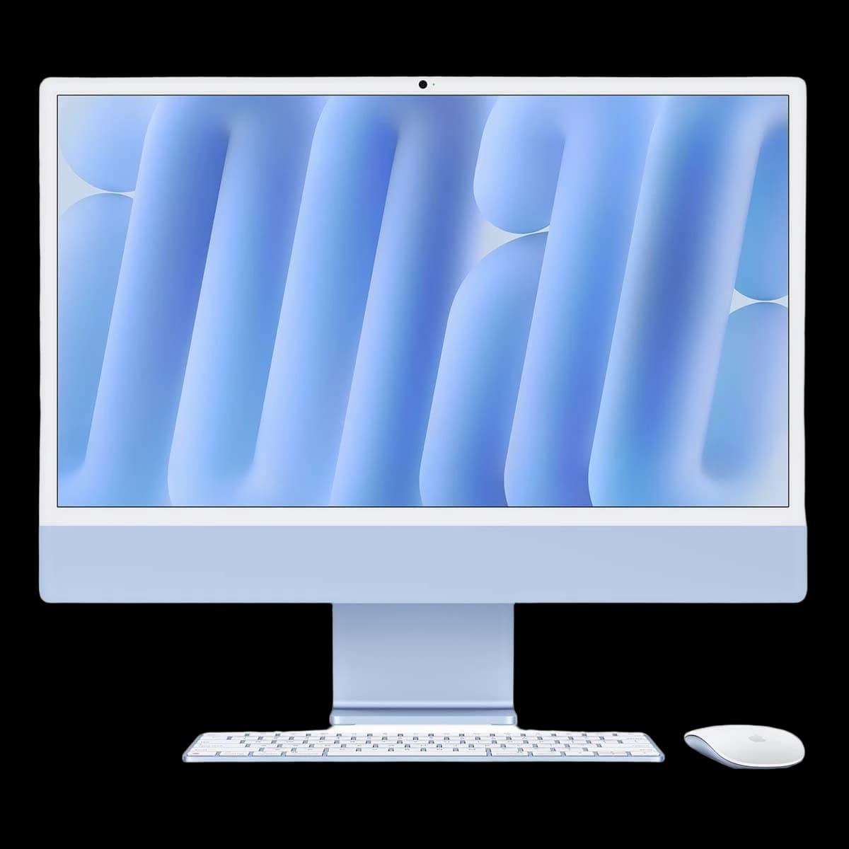 Apple iMac 24" (M4 8C CPU, 8C GPU, 2024) Retina 4,5K, 16Gb, 256Gb SSD (MWUF3) Blue, синий