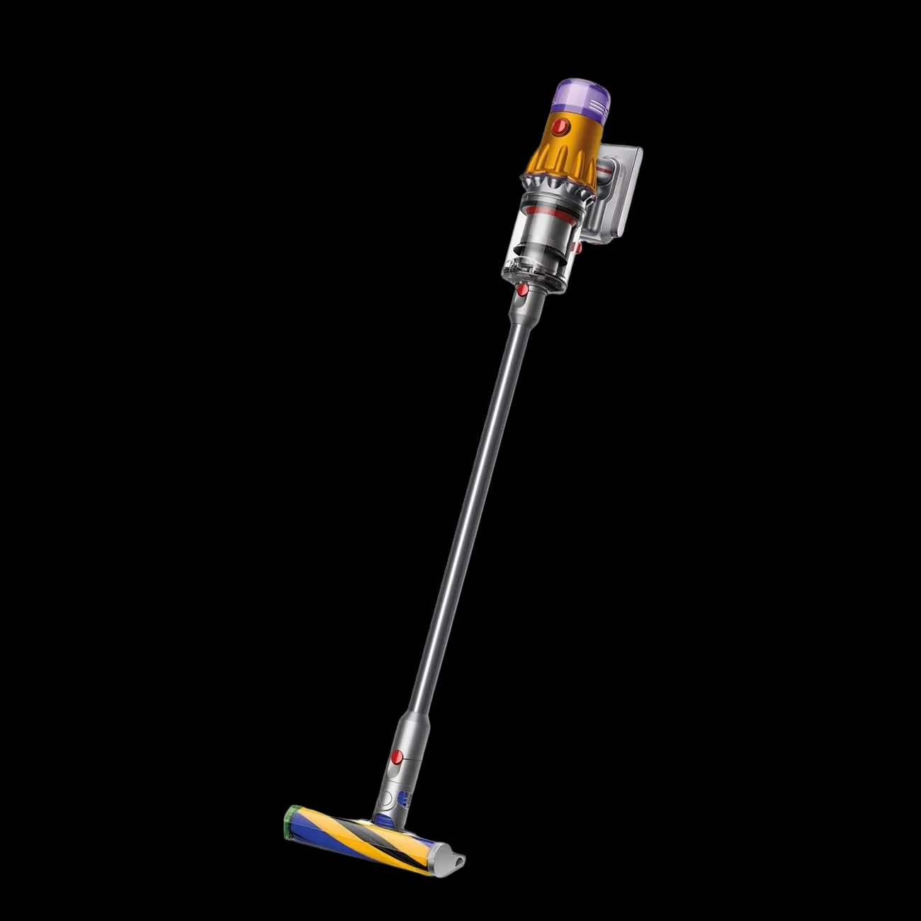 Пылесос Dyson V12 Detect Slim Fluffy (SV46) Yellow/Nickel, серебристый