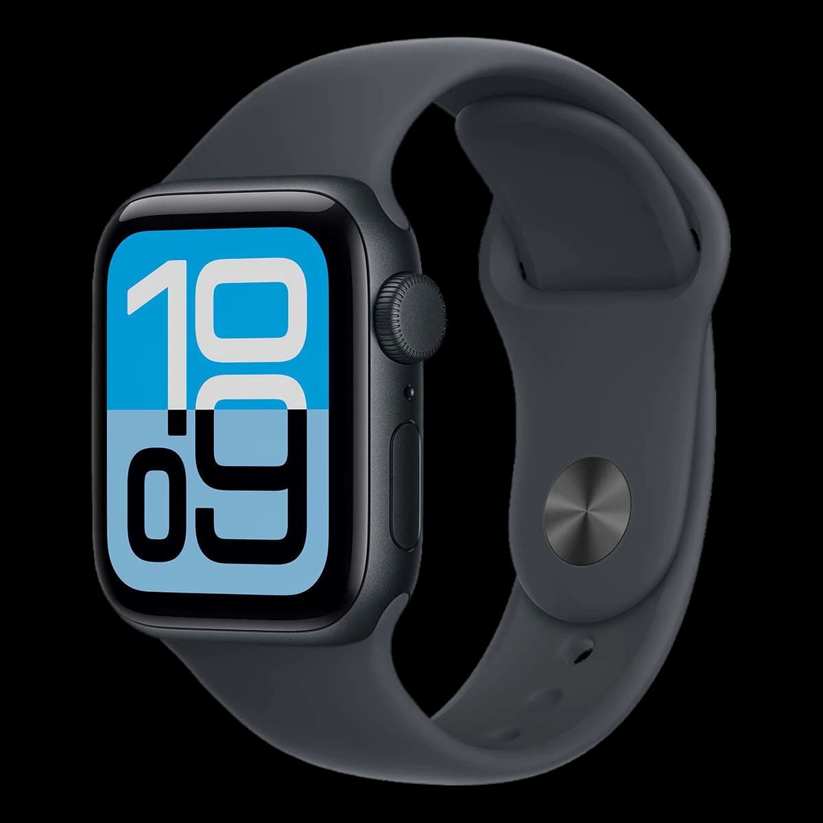 Apple Watch SE 3 (2025), 44 мм корпус из алюминия цвета «Midnight», ремешок Sport Band размера S/M цвета «Midnight»