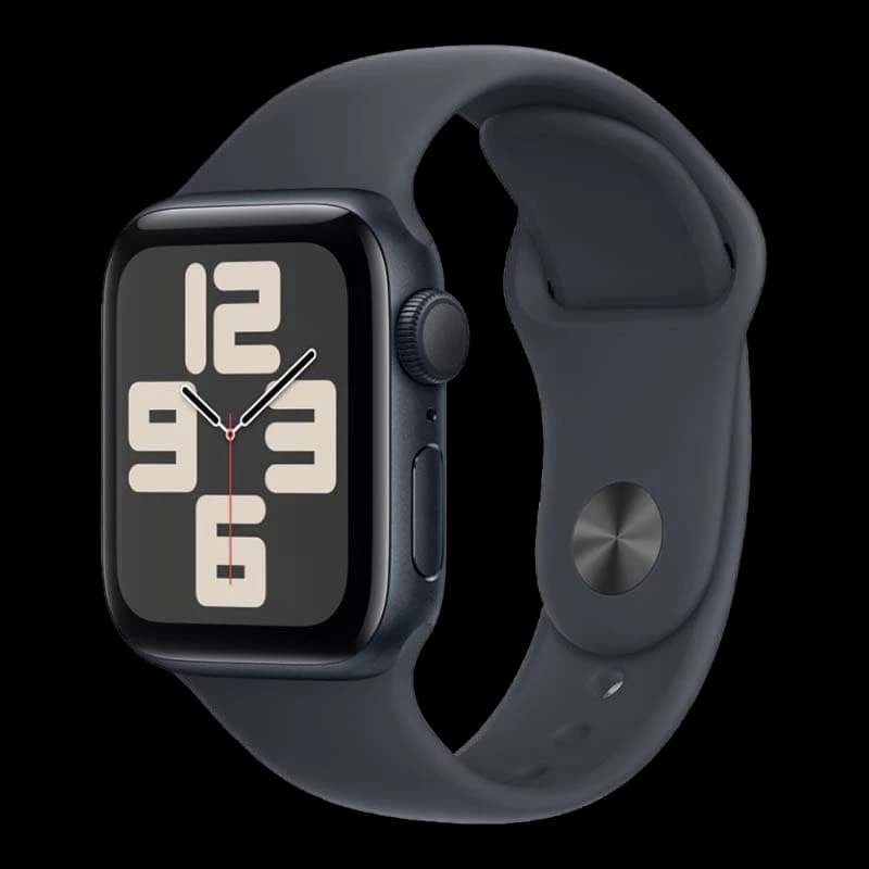 Apple Watch SE (2024), 40 мм корпус из алюминия цвета «Midnight», ремешок Sport Band размера M/L цвета «Midnight»
