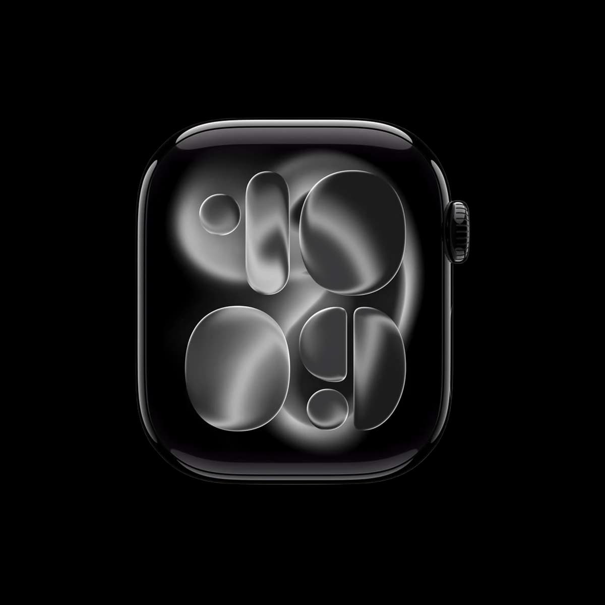 Apple Watch Series 11, 46 мм корпус из алюминия цвета «Jet Black», ремешок Sport Band размера S/M цвета «Light Blush»