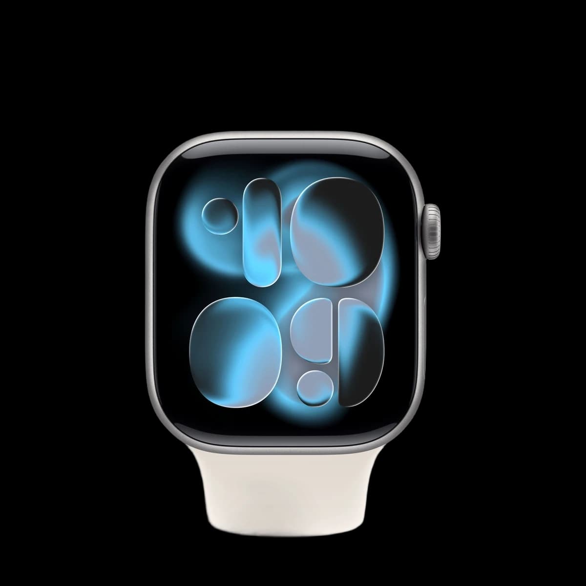 Apple Watch Series 11, 46 мм корпус из алюминия цвета «Space Gray», ремешок Sport Band размера M/L цвета «Light Blush»