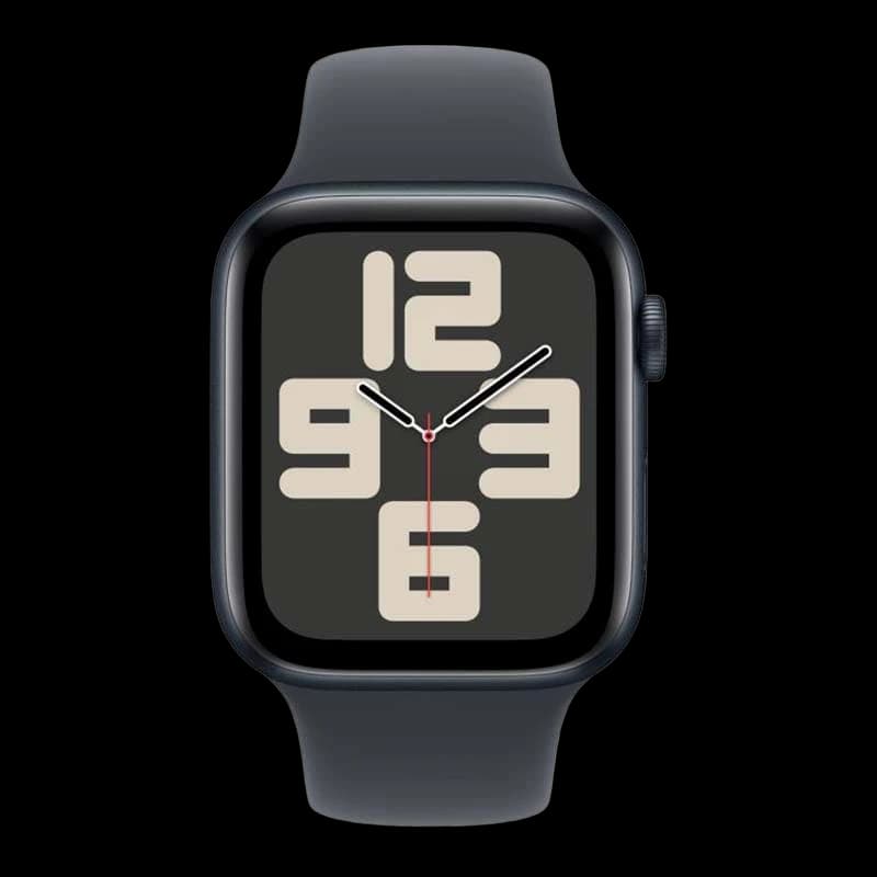 Apple Watch SE (2024), 44 мм корпус из алюминия цвета «Midnight», ремешок Sport Band размера M/L цвета «Midnight»