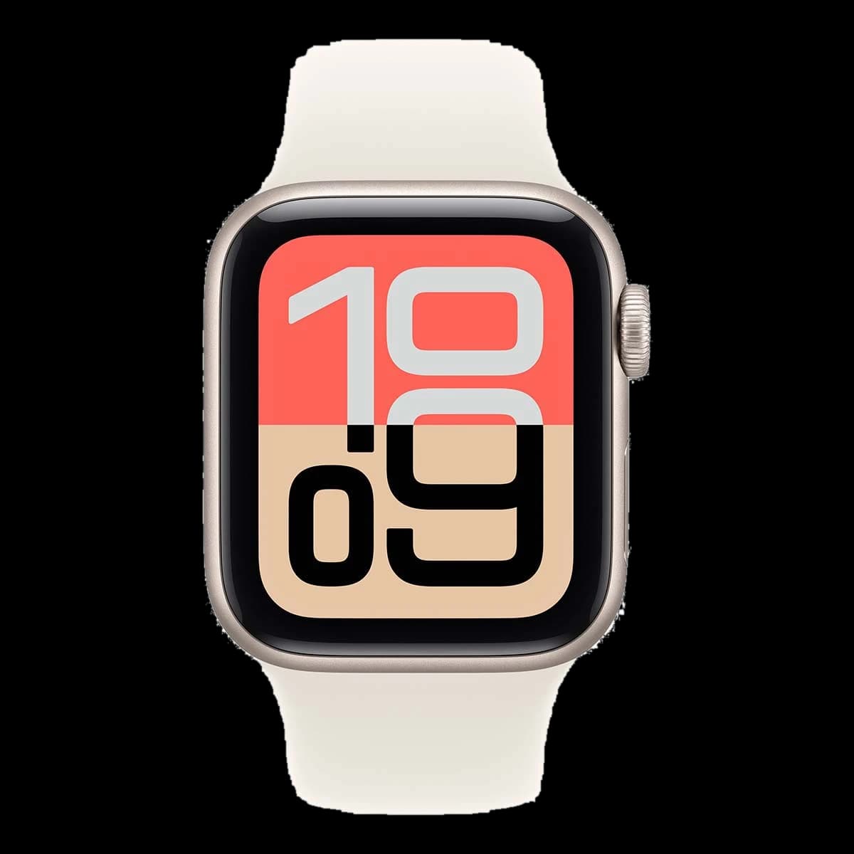 Apple Watch SE 3 (2025), 44 мм корпус из алюминия цвета «Starlight», ремешок Sport Band размера M/L цвета «Starlight»