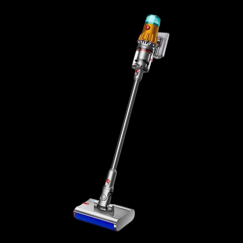Пылесос Dyson V12S Detect Slim Submarine Yellow/Nickel, серебристый
