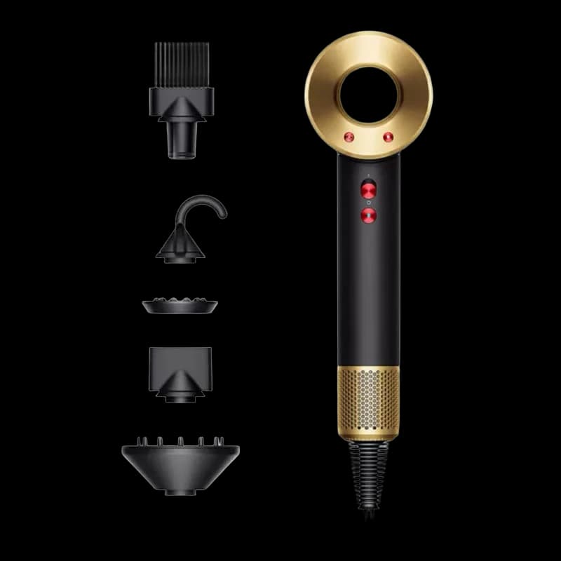 Фен Dyson Supersonic HD07 Black Gold/Onyx, черный/золотой