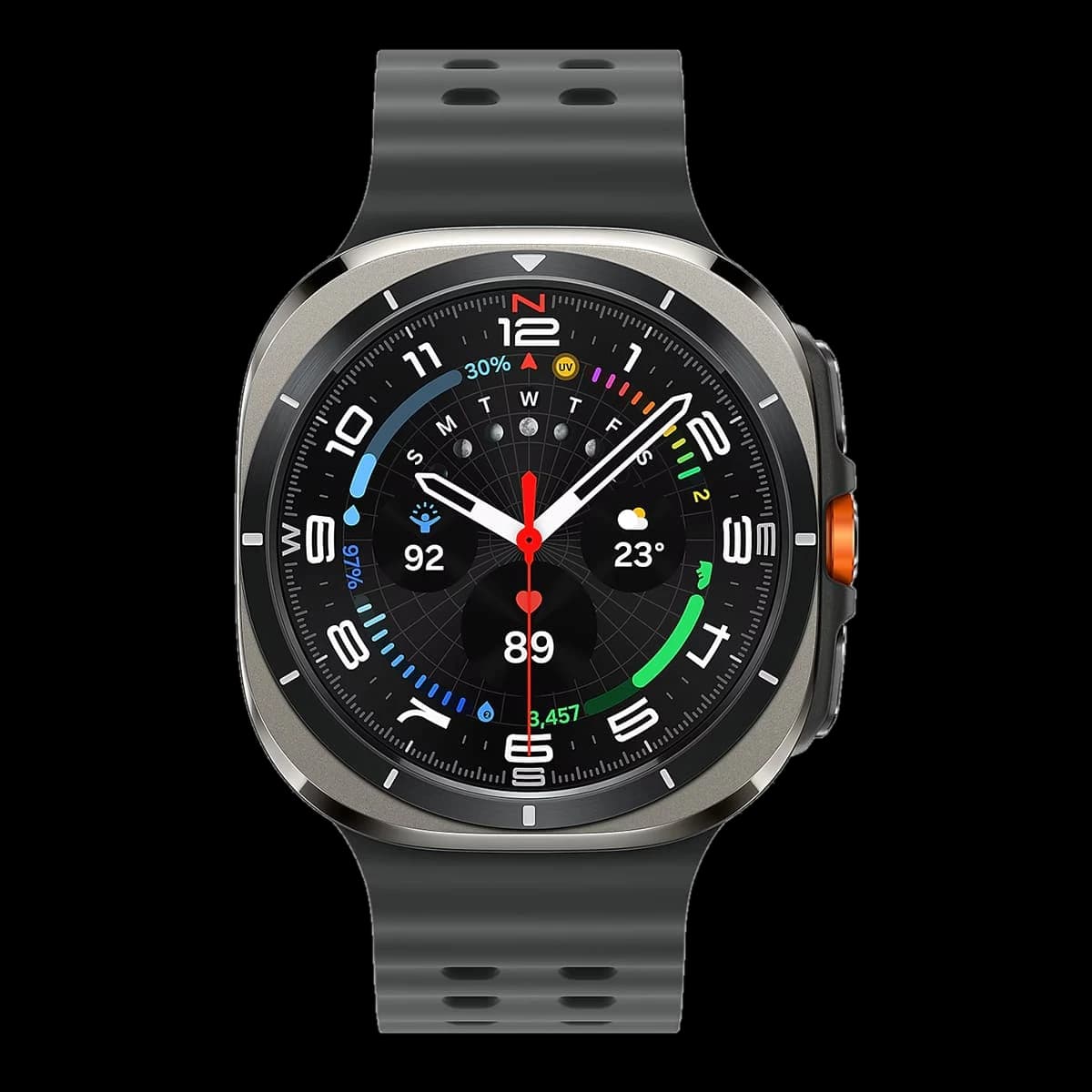 Часы Samsung Galaxy Watch Ultra 47 мм Titanium Silver, серебряный титан (2024)