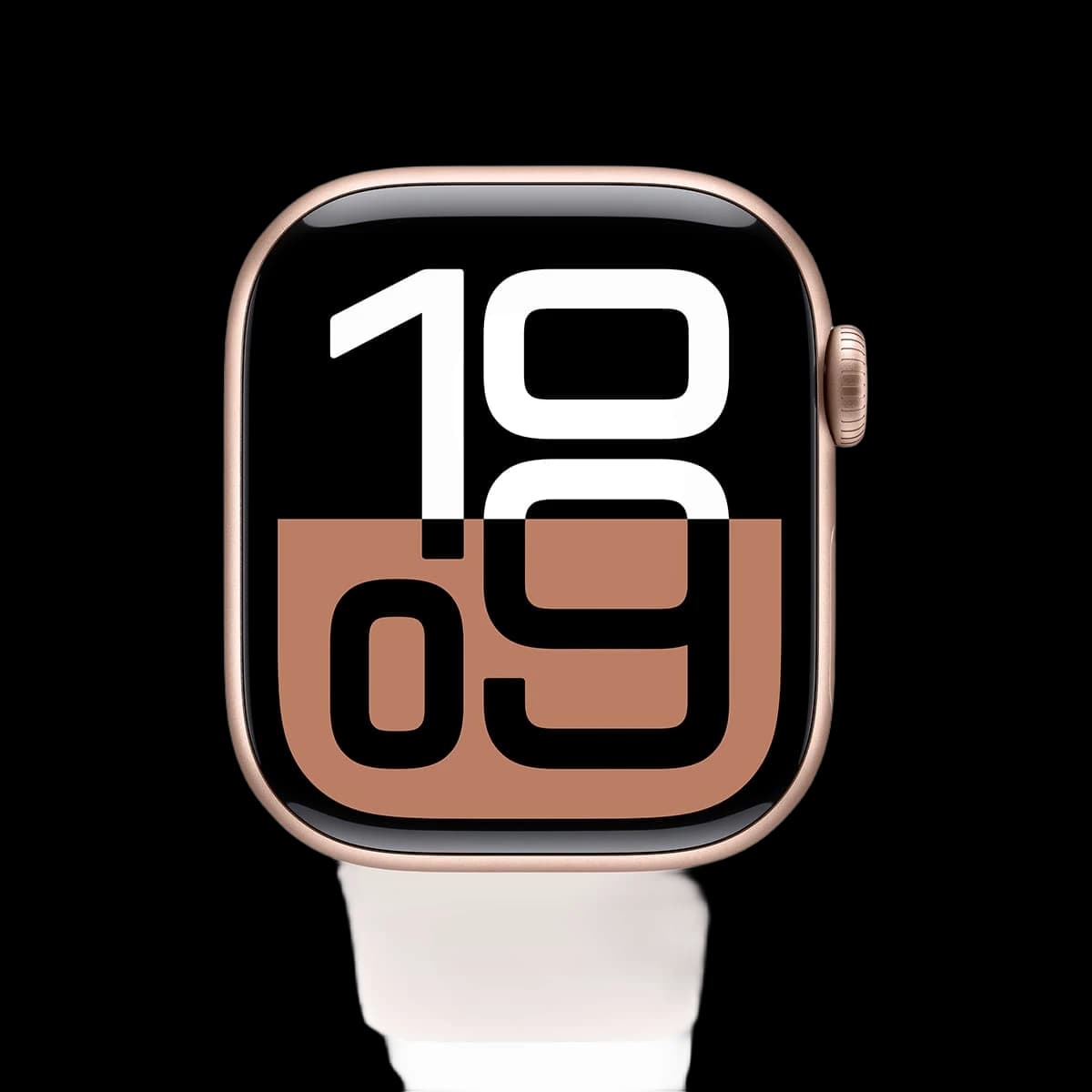 Apple Watch Series 10, 42 мм корпус из алюминия цвета «Rose Gold», ремешок Sport Band размера S/M цвета «Light Blush»