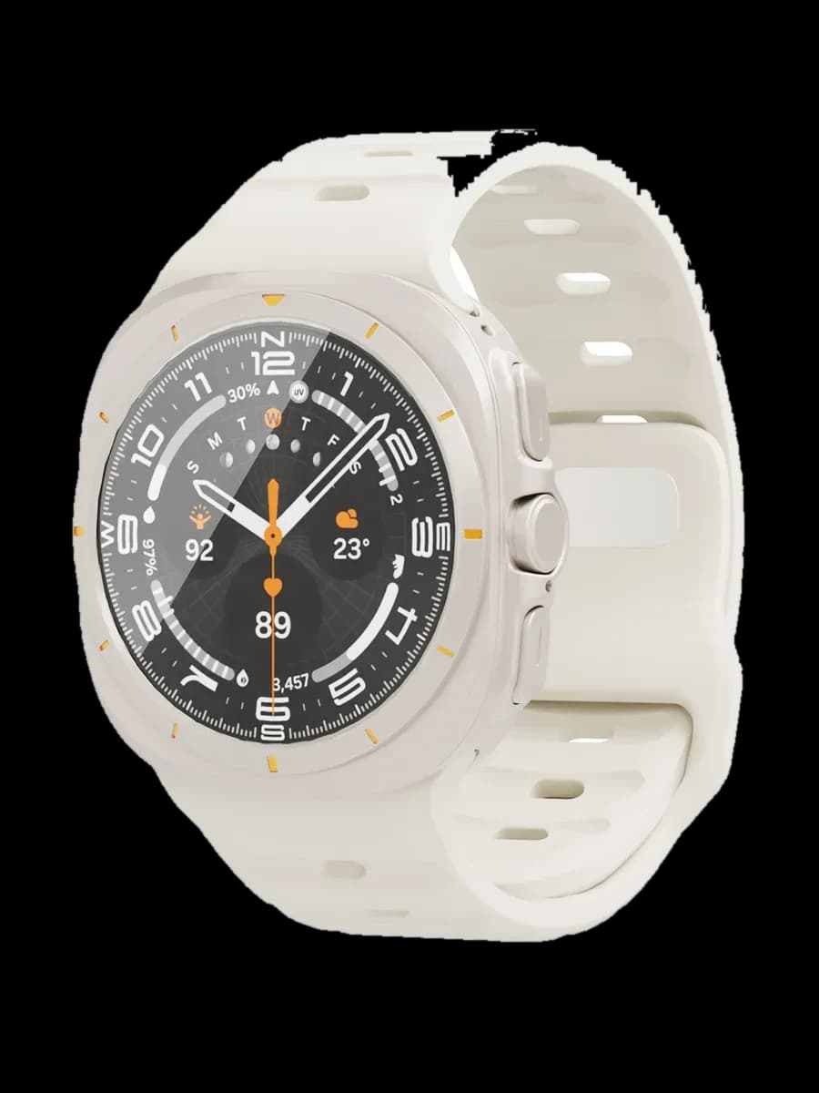 Ремешок силиконовый VLP Pulse Band для Samsung Watch Ultra 47 мм, белый