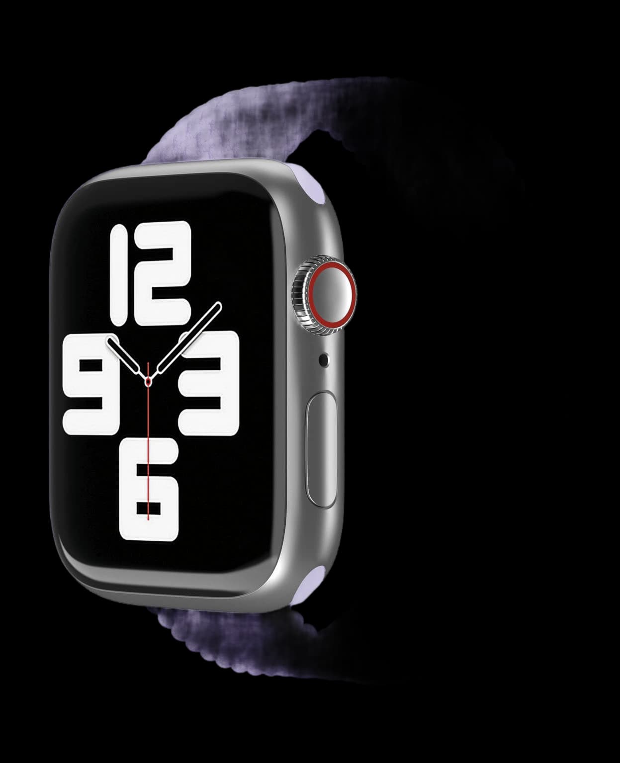 Ремешок нейлоновый плетёный VLP для Apple Watch 38/40/41, L/XL, 2шт, фиолетовый
