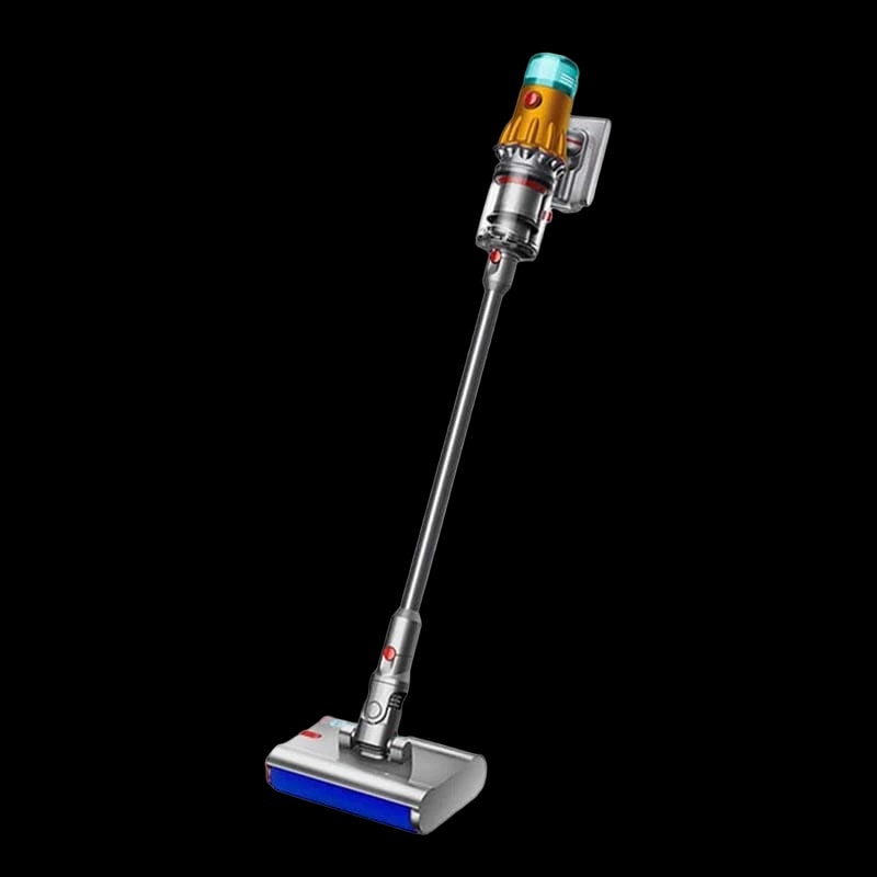 Пылесос Dyson V12S Detect Slim Submarine Yellow/Nickel, серебристый