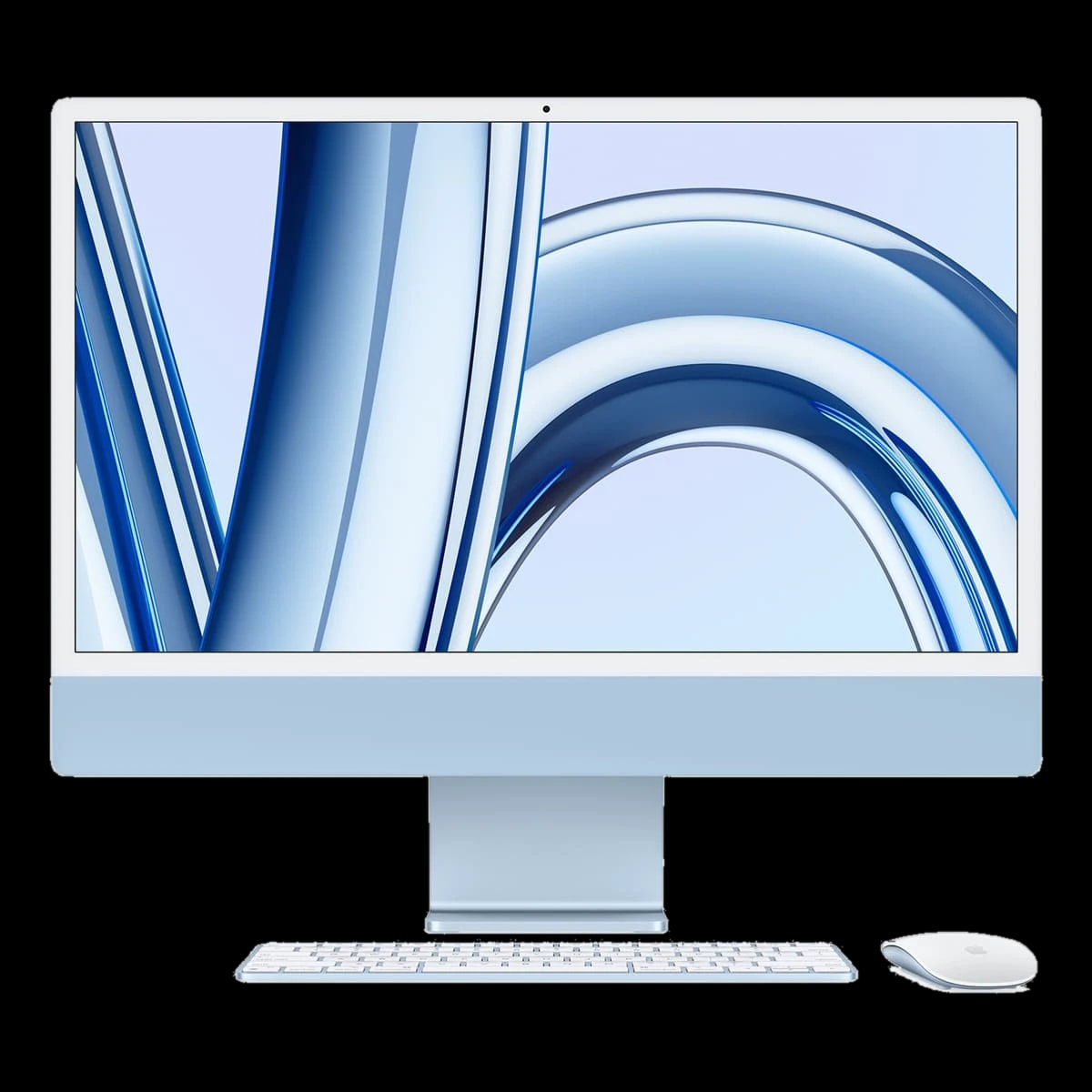 Apple iMac 24" (M3, 8C CPU, 10C GPU, 2023) Retina 4,5K, 8Gb, 256Gb SSD (MQRQ3) Blue, синий